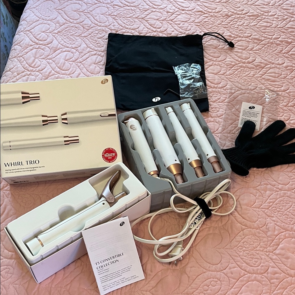 T3 trio wand set /plus extra 1.25” clip barrel